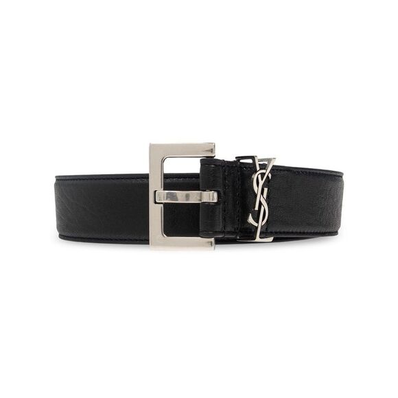 Saint Laurent Paris Men Cintura Cassandre Fibbia Quadrata